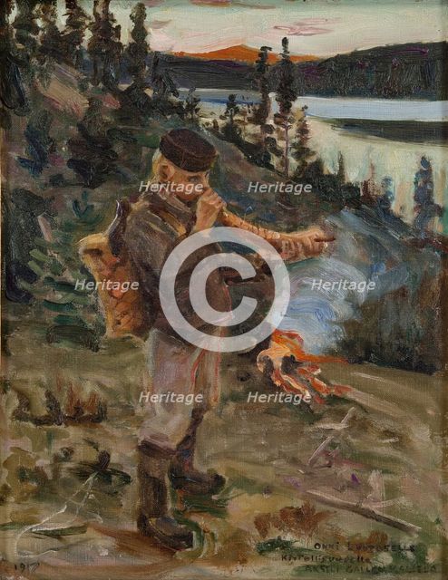 Shepherd Boy from Paanajärvi, 1917.