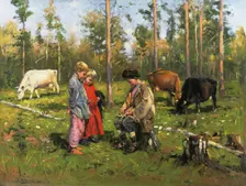Shepherd Boys, 1903-1904. Artist: Makovsky, Vladimir Yegorovich (1846-1920)