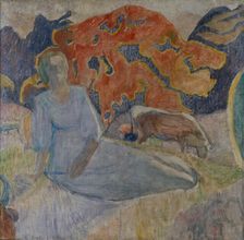 Shepherd girl, 1907. Artist: Karev, Alexei Yeremeevich (1879-1942)