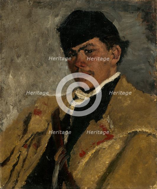Shepherd in Fur, 1877-1880. Creator: Ladislav Mednyanszky.