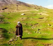Shepherd, Samarkand, between 1905 and 1915. Creator: Sergey Mikhaylovich Prokudin-Gorsky