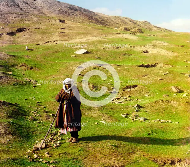 Shepherd, Samarkand, between 1905 and 1915. Creator: Sergey Mikhaylovich Prokudin-Gorsky.