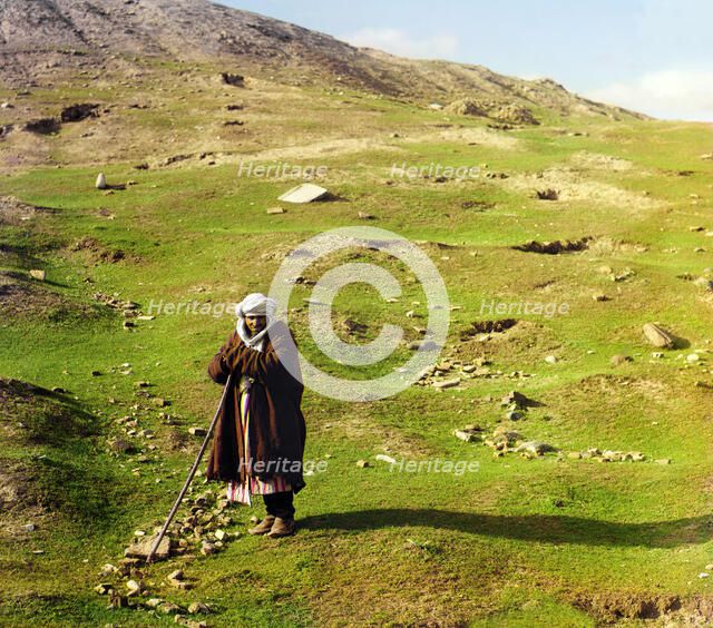 Shepherd, Samarkand, between 1905 and 1915. Creator: Sergey Mikhaylovich Prokudin-Gorsky.