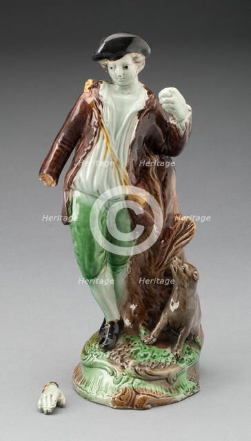 Shepherd, Staffordshire, c. 1790. Creator: Staffordshire Potteries.