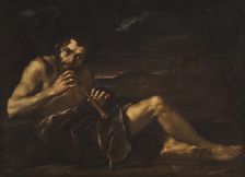 Shepherd Playing the Pipe. Creator: Unknown