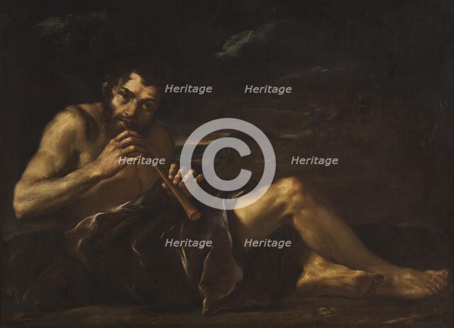 Shepherd Playing the Pipe. Creator: Unknown.