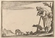 Shepherd Playing Flute, 1621. Creator: Edouard Eckman