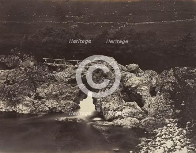 Shepherd's Bridge near Forest Lodge, 1871. Creator: James Valentine (British, 1815-1880).