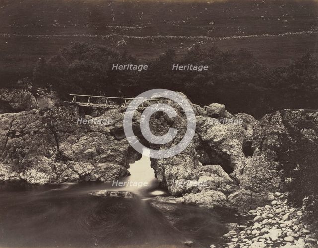 Shepherd's Bridge near Forest Lodge, 1871. Creator: James Valentine (British, 1815-1880).