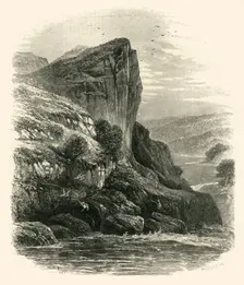 Shepherd's Crag, on the Llugwy c1870