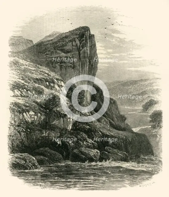 'Shepherd's Crag, on the Llugwy', c1870.
