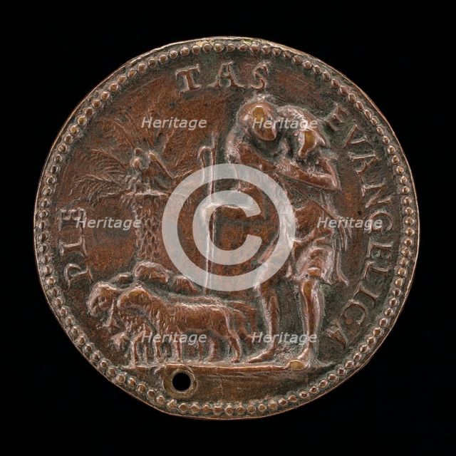 Shepherd with a Flock [reverse], c. 1507/1514. Creator: Unknown.