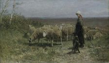 Shepherdess 1858-1888. Artist: Anton Mauve