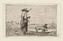 Shepherdess, 1861. Creator: Adolphe Appian