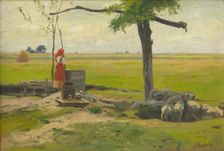 Shepherdess, 1880-1910. Creator: Antal Illés
