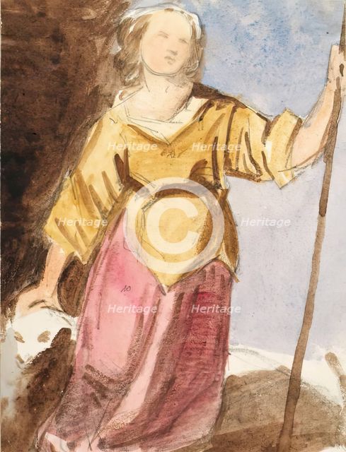 Shepherdess, c1840s. Creator: John Phillip.
