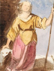 Shepherdess, c1840s. Creator: John Phillip