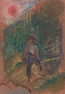 Shepherd's boy, 1930-1944. Creator: Arnold Peter Weisz-Kubincan