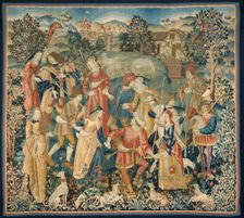 Shepherds in a Round Dance, around 1500. Creator: Unknown