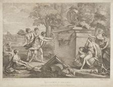 Shepherds in Arcadia, 1789. Creators: Thomas Kirk, John Boydell, Josiah Boydell