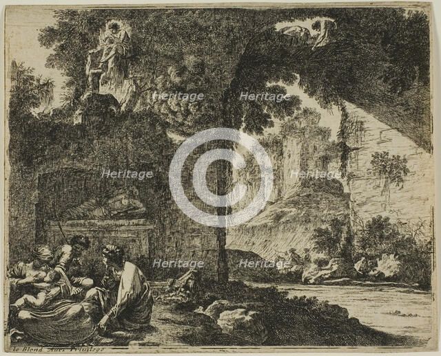 Shepherds in Ruins, n.d. Creator: Jean Lepautre.