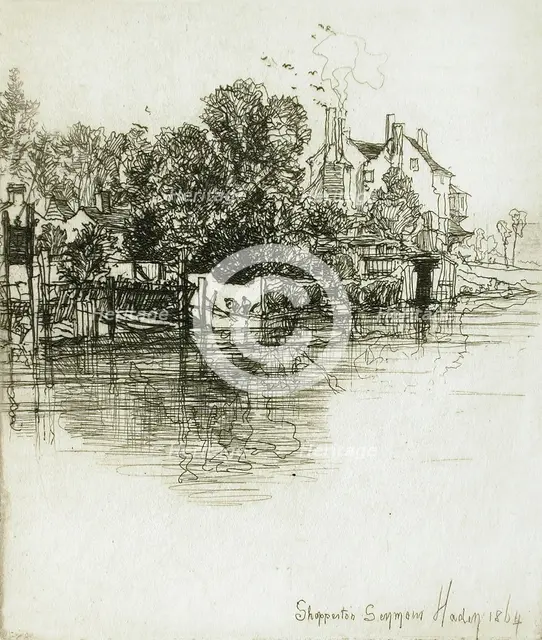 Shepperton, 1864. Creator: Francis Seymour Haden.