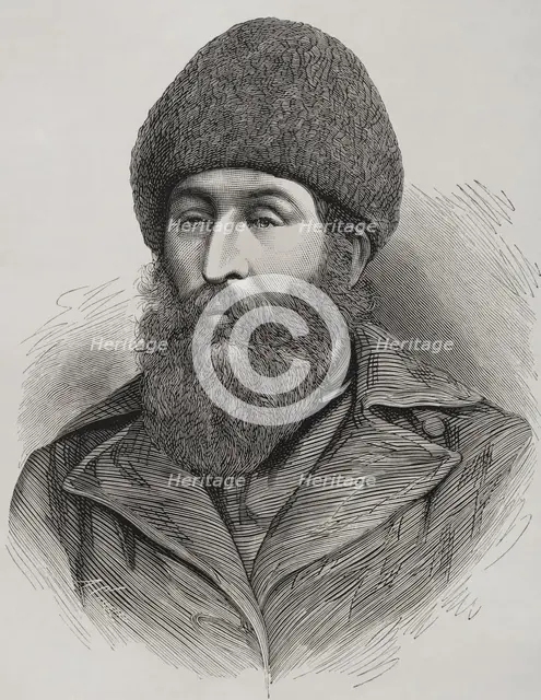 Sher Ali Khan, (1825-1879), Amir of Afghanistan, (1863-1866 y 1868-1879), Barakzai dynasty, 1878. Creator: Arturo Carretero y Sánchez.