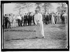 Sherman Playing Golf, between 1909 and 1914. Creator: Harris & Ewing