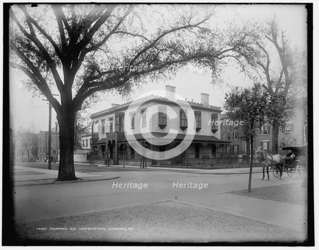 Sherman's old headquarters, Savannah, Ga., c1900. Creator: Unknown.