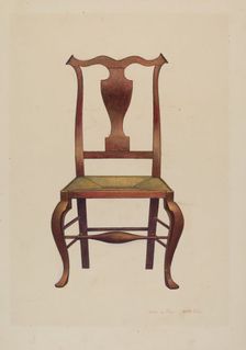 Sheraton Chair, c. 1939. Creator: John Price