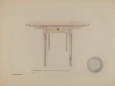 Sheraton Table, c. 1936. Creator: Edith Magnette