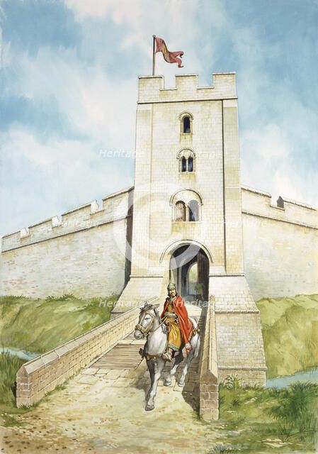 Sherborne Old Castle, c13th century, (1990-2010). Artist: Philip Corke.