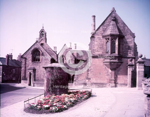 Sherborne almshouses and old water conduit, Dorset, c1955. Creator: Arthur Charles Kirby Ware.