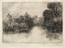 Shere Mill Pond (A Small Study). Creator: Francis Seymour Haden (British, 1818-1910)