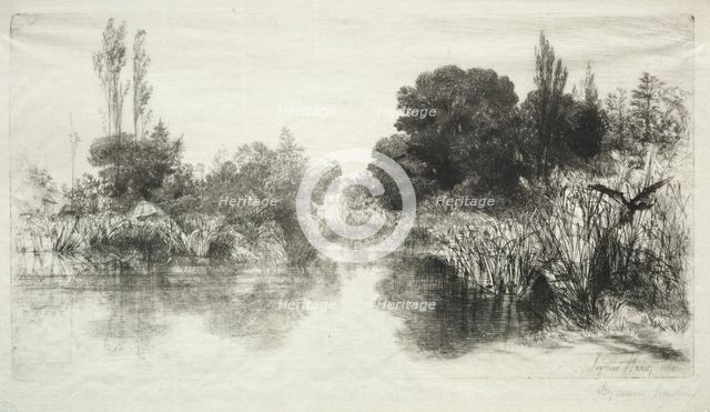 Shere Mill Pond (The Larger Plate), 1860. Creator: Francis Seymour Haden (British, 1818-1910).