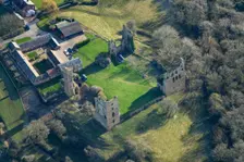 Sheriff Hutton quadrangular castle, North Yorkshire, 2022. Creator: Emma Trevarthen