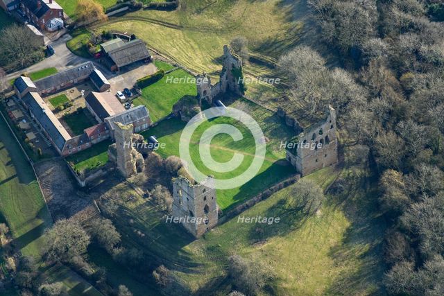 Sheriff Hutton quadrangular castle, North Yorkshire, 2022. Creator: Emma Trevarthen.