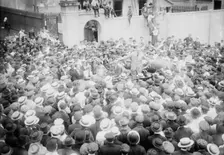 Sheriff Kinkead & strikers, Bayonne, 1915. Creator: Bain News Service