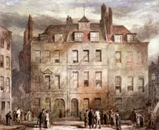 Sheriffs Court, Red Lion Square, Holborn, London, c1828. Artist: George Sidney Shepherd