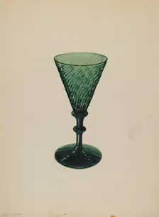 Sherry Wine Glass, c. 1937. Creator: John Dana