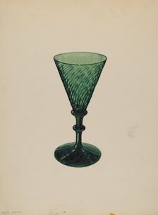 Sherry Wine Glass, c. 1937. Creator: John Dana