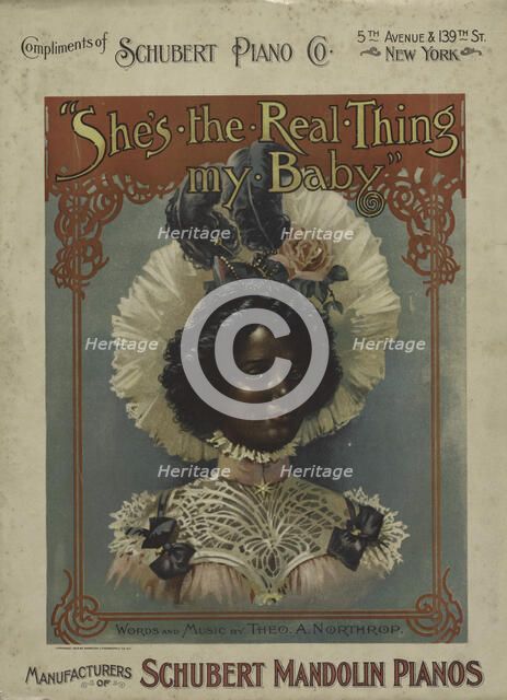 'She's the real thing my baby', 1900. Creator: Unknown.