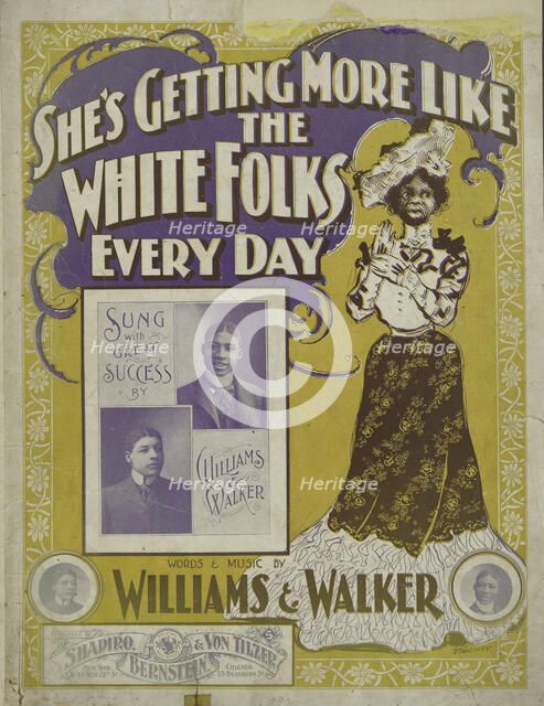 'She's getting mo' like the white folks every day', 1901. Creator: Unknown.