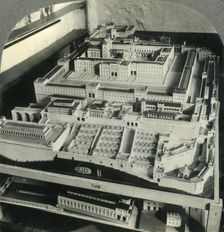 Shick's Plan of Temple as Solomon Built It, Jerusalem, Palestine c1930s. Creator: Unknown