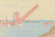 Shibaura Drawbridge, 1931. Creator: Suwa Kanenori
