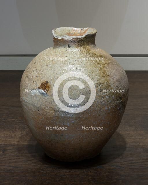 Shigaraki-Ware Jar, 15th century. Creator: Unknown.