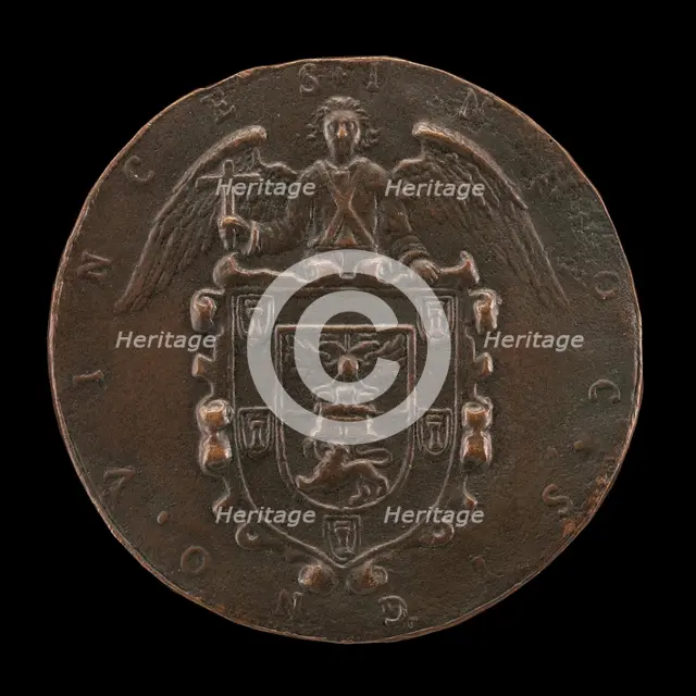 Shield of Arms Held by an Angel of the Resurrection [reverse], c. 1573. Creator: Unknown.