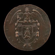 Shield of Arms Held by an Angel of the Resurrection [reverse], c. 1573. Creator: Unknown