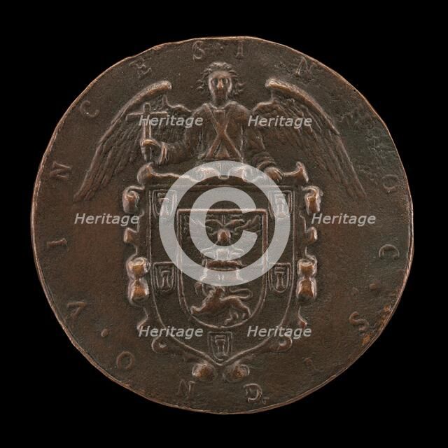 Shield of Arms Held by an Angel of the Resurrection [reverse], c. 1573. Creator: Unknown.