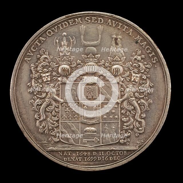 Shield of Arms [reverse], 1699. Creator: Carl Gustave Hartman.